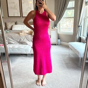 NWOT House of Harlow 1960 Hot Pink Dress